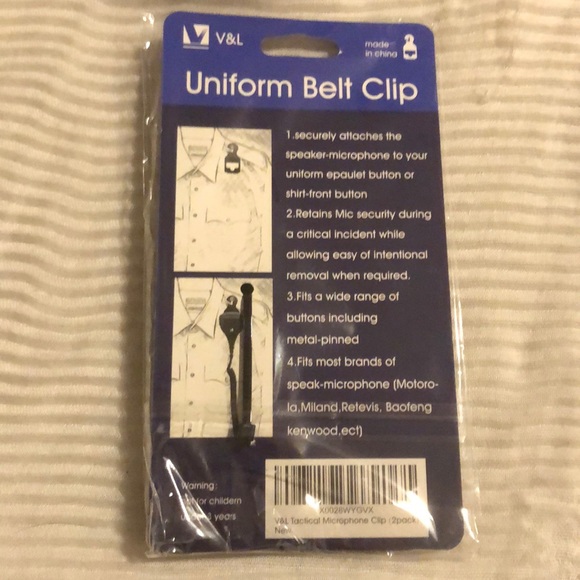 Tactical Mic Clip, 2 Pack - Black - Picture 5 of 8